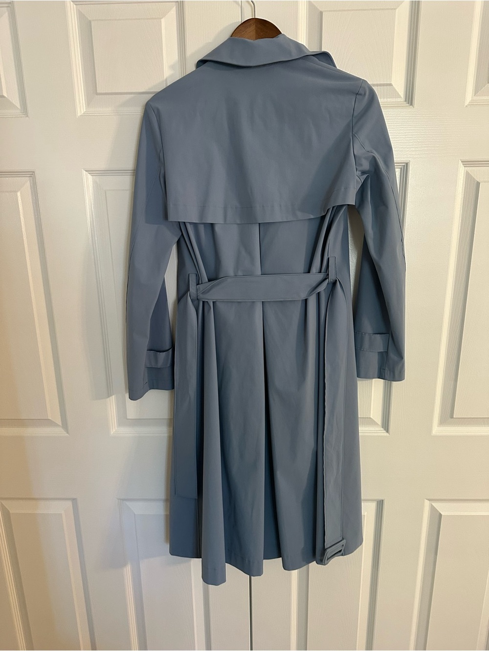 Harris Wharf Light Blue Women's Trench - Classic Tailored Fit - Picture 6 of 6